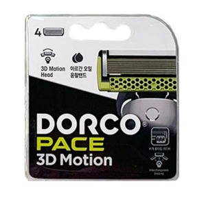 도루코 페이스3D Motion 면도날 4개 1세트 7중날 헤드 모션파워
